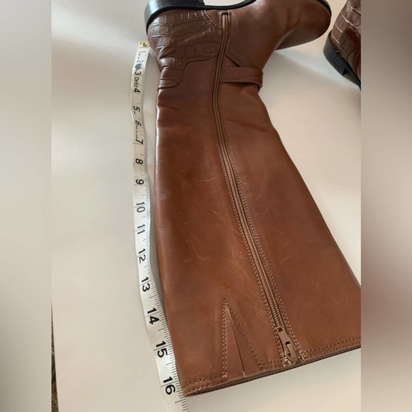 Antonio Melani leather boots brown tall riding 8.5.   💥🅕🅛🅐🅢🅗 🅢🅐🅛🅔💥 - Picture 6 of 16